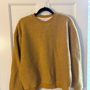 Outdoor Voices Mustard Sherpa Sweatshirt